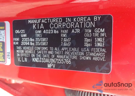 2022 Kia Soul Ex from USA, damaged, VIN KNDJ33AU1N7155766